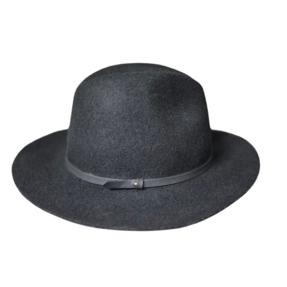 Banana Republic Black Wide Brimmed Wool Felt Hat Size L/XL